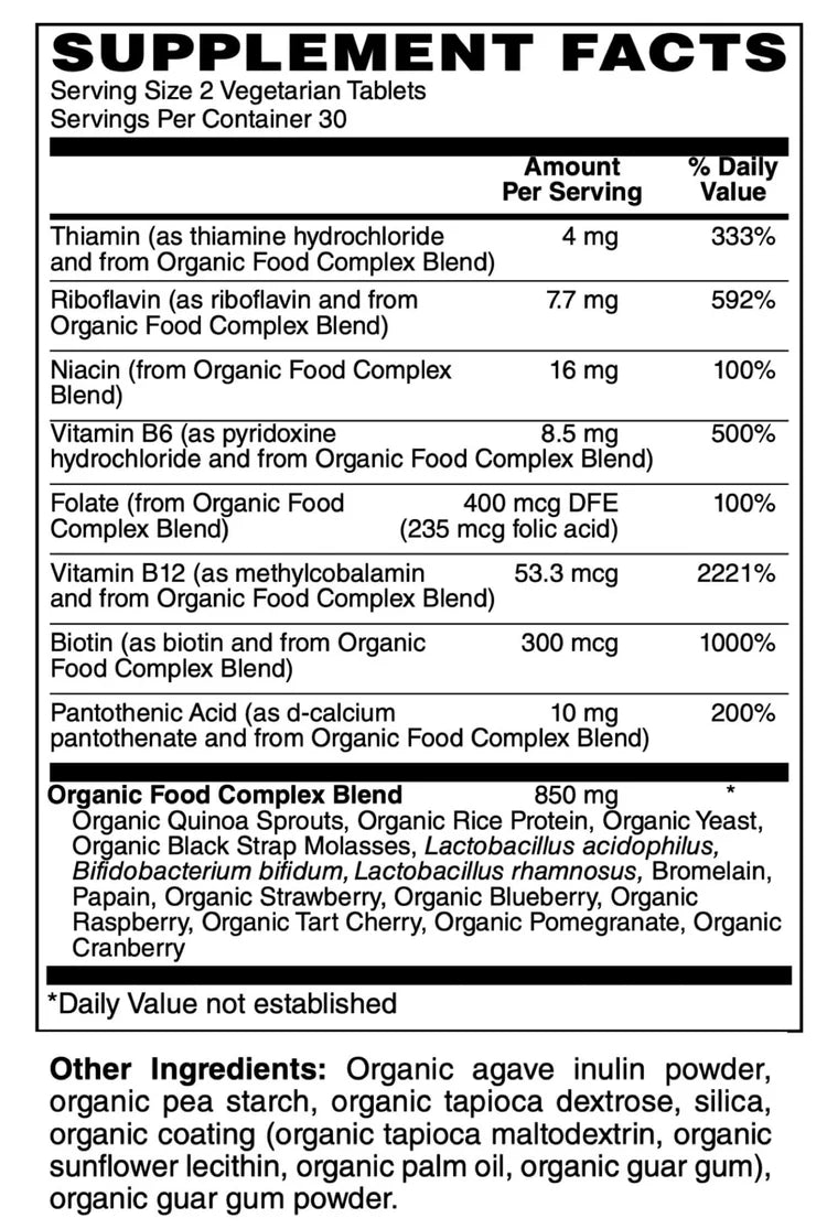 Organic Whole Food B-Complex